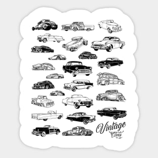 Vintage Cars Sticker